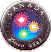 Canada 25 Cents Congratulations 2009 Prooflike KM# 916 CANADA 25 CENTS 2009 coin reverse Canada 25 Cents Congratulations 2009 Prooflike KM# 916 CANADA 25 CENTS 2009 coin reverse