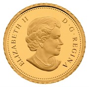 Canada 25 Cents Hummingbird 2013 Proof KM# 1380 ELIZABETH II D∙G∙REGINA coin obverse Canada 25 Cents Hummingbird 2013 Proof KM# 1380 ELIZABETH II D∙G∙REGINA coin obverse