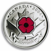 Canada 25 Cents Remembrance Day 2004 P KM# 510 CANADA 2004 25 CENTS REMEMBER SOUVENIR coin reverse Canada 25 Cents Remembrance Day 2004 P KM# 510 CANADA 2004 25 CENTS REMEMBER SOUVENIR coin reverse
