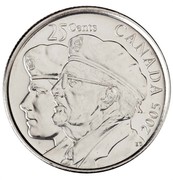 Canada 25 Cents Year of the Veteran 2005 P KM# 535 25 CENTS CANADA 2005 EG coin reverse Canada 25 Cents Year of the Veteran 2005 P KM# 535 25 CENTS CANADA 2005 EG coin reverse