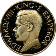 UK 25 Euro 60th Anniversary England 1996 X# M19 EDWARD VIII KING E MPEROR coin obverse UK 25 Euro 60th Anniversary England 1996 X# M19 EDWARD VIII KING E MPEROR coin obverse