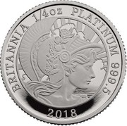 UK 25 Pounds Britannia 2018 Proof BRITANNIA 1/4 OZ PLAYINUM 999.5 2018 coin reverse UK 25 Pounds Britannia 2018 Proof BRITANNIA 1/4 OZ PLAYINUM 999.5 2018 coin reverse