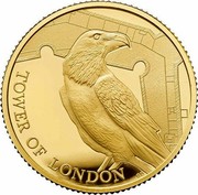 UK 25 Pounds Tower of London - Legend of the Ravens 2019 Proof TOWER OF LONDON GD coin reverse UK 25 Pounds Tower of London - Legend of the Ravens 2019 Proof TOWER OF LONDON GD coin reverse
