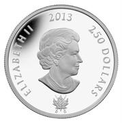 Canada 250 Dollars Henri Julien's painting - Battle of Chateauguay 2013 Proof KM# 1477 ELIZABETH II 2013 250 DOLLARS coin obverse Canada 250 Dollars Henri Julien's painting - Battle of Chateauguay 2013 Proof KM# 1477 ELIZABETH II 2013 250 DOLLARS coin obverse