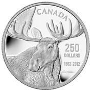 Canada 250 Dollars The Moose Family - Robert Bateman 2012 Proof KM# 1277 CANADA 250 DOLLARS 1962 - 2012 coin reverse Canada 250 Dollars The Moose Family - Robert Bateman 2012 Proof KM# 1277 CANADA 250 DOLLARS 1962 - 2012 coin reverse