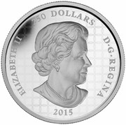 Canada 250 Dollars Year of the Sheep 2015 Proof KM# 1817 ELIZABETH II 250 DOLLARS D∙G∙REGINA 2015 coin obverse Canada 250 Dollars Year of the Sheep 2015 Proof KM# 1817 ELIZABETH II 250 DOLLARS D∙G∙REGINA 2015 coin obverse
