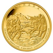 Canada 2500 Dollars Battle of Lundy's Lane 2014 Proof KM# 1708 CANADA THE BATTLE OF LUNDY'S LANE 1814-2014 LA BATAILLE DE LUNDY'S LANE coin reverse Canada 2500 Dollars Battle of Lundy's Lane 2014 Proof KM# 1708 CANADA THE BATTLE OF LUNDY'S LANE 1814-2014 LA BATAILLE DE LUNDY'S LANE coin reverse