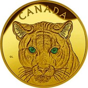 Canada 2500 Dollars Cougar 2015 CANADA GL coin reverse Canada 2500 Dollars Cougar 2015 CANADA GL coin reverse
