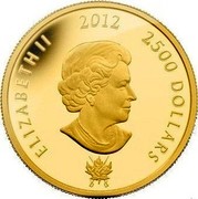 Canada 2500 Dollars King George III 2012 Proof ELIZABETH II 2012 2500 DOLLARS SB coin obverse