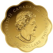 Canada 2500 Dollars Lunar Lotus Year of the Monkey 2016 Proof with Enamel ELIZABETH II CANADA 2016 D∙G∙REGINA 2500 DOLLARS coin obverse Canada 2500 Dollars Lunar Lotus Year of the Monkey 2016 Proof with Enamel ELIZABETH II CANADA 2016 D∙G∙REGINA 2500 DOLLARS coin obverse