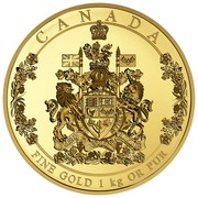 Canada 2500 Dollars The Arms of Canada 2016 Proof CANADA FINE GOLD 1KG OR PUR coin reverse Canada 2500 Dollars The Arms of Canada 2016 Proof CANADA FINE GOLD 1KG OR PUR coin reverse
