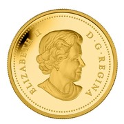 Canada 2500 Dollars The Challenge - Robert Bateman 2012 Proof KM# 1276 ELIZABETH II D∙G∙REGINA coin obverse