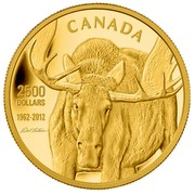 Canada 2500 Dollars The Challenge - Robert Bateman 2012 Proof KM# 1276 CANADA 2500 DOLLARS 1962-2012 coin reverse