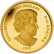 Canada 2500 Dollars Year of the Sheep 2015 Proof ELIZABETH II 2500 DOLLARS D∙G∙REGINA 2015 coin obverse Canada 2500 Dollars Year of the Sheep 2015 Proof ELIZABETH II 2500 DOLLARS D∙G∙REGINA 2015 coin obverse