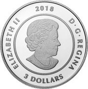 Canada 3 Dollars Corn Moon 2018 Proof ELIZABETH II 2018 D G REGINA 3 DOLLARS SB coin obverse Canada 3 Dollars Corn Moon 2018 Proof ELIZABETH II 2018 D G REGINA 3 DOLLARS SB coin obverse