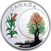 Canada 3 Dollars Corn Moon 2018 Proof CANADA FP coin reverse Canada 3 Dollars Corn Moon 2018 Proof CANADA FP coin reverse