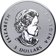 Canada 3 Dollars Fractional Maple Leaf Tribute 2017 Reverse Proof ELIZABETH II D G REGINA 3 DOLLARS SB coin obverse Canada 3 Dollars Fractional Maple Leaf Tribute 2017 Reverse Proof ELIZABETH II D G REGINA 3 DOLLARS SB coin obverse