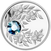 Canada 3 Dollars March Birthstone 2012 KM# 1302 MG coin reverse Canada 3 Dollars March Birthstone 2012 KM# 1302 MG coin reverse