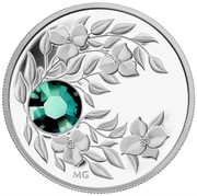 Canada 3 Dollars May Birthstone 2012 KM# 1304 MG coin reverse Canada 3 Dollars May Birthstone 2012 KM# 1304 MG coin reverse