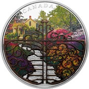 Canada 30 Dollars Enchanted Garden Gates 2018 Proof CANADA TB coin reverse Canada 30 Dollars Enchanted Garden Gates 2018 Proof CANADA TB coin reverse