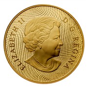 Canada 300 Dollars 1870 Shinplaster Vignette 2005 Proof KM# 596 ELIZABETH II D G REGINA coin obverse Canada 300 Dollars 1870 Shinplaster Vignette 2005 Proof KM# 596 ELIZABETH II D G REGINA coin obverse