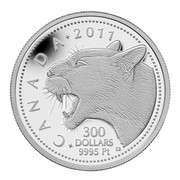 Canada 300 Dollars Cougar 2011 Proof KM# 1175 CANADA 2011 300 DOLLARS 9995 PT ED coin reverse Canada 300 Dollars Cougar 2011 Proof KM# 1175 CANADA 2011 300 DOLLARS 9995 PT ED coin reverse