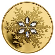Canada 300 Dollars Crystal Snowflake 2006 Proof KM# 680 KW coin reverse Canada 300 Dollars Crystal Snowflake 2006 Proof KM# 680 KW coin reverse