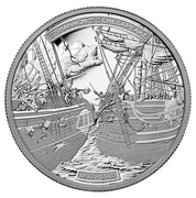 Canada 300 Dollars HMS Shannon & USS Chesapeake 2013 Proof KM# 1430 THE LE SHANNON AND ET THE LE CHESAPEAKE 1813-2013 coin reverse Canada 300 Dollars HMS Shannon & USS Chesapeake 2013 Proof KM# 1430 THE LE SHANNON AND ET THE LE CHESAPEAKE 1813-2013 coin reverse