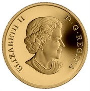 Canada 300 Dollars Ontario Coat of Arms 2013 Proof KM# 1571 ELIZABETH II D ∙ G ∙ REGINA coin obverse Canada 300 Dollars Ontario Coat of Arms 2013 Proof KM# 1571 ELIZABETH II D ∙ G ∙ REGINA coin obverse
