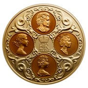 Canada 300 Dollars Quadruple Cameo Portraits 2004 Proof KM# 517 EIIR CANADA coin obverse Canada 300 Dollars Quadruple Cameo Portraits 2004 Proof KM# 517 EIIR CANADA coin obverse