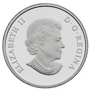 Canada 300 Dollars Rocky Mountain Bighorn Sheep 2014 Proof KM# 1560 ELIZABETH II D ∙ G ∙ REGINA coin obverse