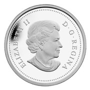 Canada 300 Dollars The Bull Moose. Robert Bateman 2012 Proof KM# 1278 ELIZABETH II D G REGINA coin obverse