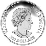 Canada 300 Dollars The Struggle 2016 Proof ELIZABETH II D ∙ G ∙ REGINA 300 DOLLARS coin obverse