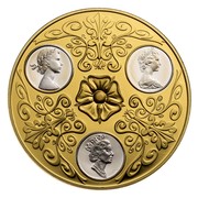 Canada 300 Dollars Triple Cameo Queen Elizabeth II 1952-2002 KM# 501 - coin obverse Canada 300 Dollars Triple Cameo Queen Elizabeth II 1952-2002 KM# 501 - coin obverse
