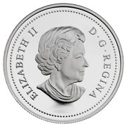 Canada $5 Alberta Centennial 2005 Proof KM# 554 ELIZABETH II D∙G∙REGINA coin obverse Canada $5 Alberta Centennial 2005 Proof KM# 554 ELIZABETH II D∙G∙REGINA coin obverse