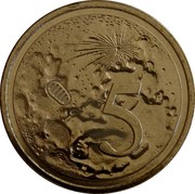 Australia 5 Cents (50th Anniversary Moon Landing) 5 coin reverse Australia 5 Cents (50th Anniversary Moon Landing) 5 coin reverse