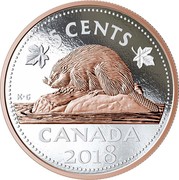 Canada 5 Cents Big Coin Series - Beaver 2017 5 CENTS CANADA 2018 K•G coin reverse Canada 5 Cents Big Coin Series - Beaver 2017 5 CENTS CANADA 2018 K•G coin reverse