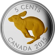 Canada 5 Cents Legacy of the Canadian Nickel (The Centennial) 2015 Proof KM# 1941 5 CENTS CANADA 2015 coin reverse