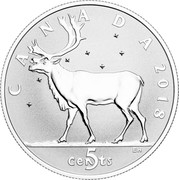 Canada 5 Cents The Coins That Never Were - Caribou 2018 Proof CANADA 2018 5 CENTS coin reverse Canada 5 Cents The Coins That Never Were - Caribou 2018 Proof CANADA 2018 5 CENTS coin reverse