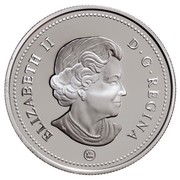 Canada 5 Dollars 80th Anniversary of Canada in Japan 2009 Proof KM# 1036 ELIZABETH II D∙G∙REGINA coin obverse Canada 5 Dollars 80th Anniversary of Canada in Japan 2009 Proof KM# 1036 ELIZABETH II D∙G∙REGINA coin obverse