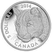 Canada 5 Dollars Cougar 2014 Proof KM# 1756a CANADA 5 DOLLARS 2014 GL coin reverse Canada 5 Dollars Cougar 2014 Proof KM# 1756a CANADA 5 DOLLARS 2014 GL coin reverse