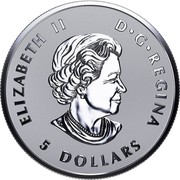 Canada 5 Dollars Fractional Maple Leaf Tribute 2017 Reverse Proof ELIZABETH II D • G • REGINA 5 DOLLARS SB coin obverse Canada 5 Dollars Fractional Maple Leaf Tribute 2017 Reverse Proof ELIZABETH II D • G • REGINA 5 DOLLARS SB coin obverse