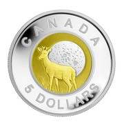 Canada 5 Dollars Full Buck Moon 2011 Proof KM# 1130 CANADA 5 DOLLARS coin reverse Canada 5 Dollars Full Buck Moon 2011 Proof KM# 1130 CANADA 5 DOLLARS coin reverse