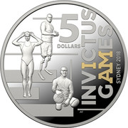 Australia 5 Dollars Invictus Games Sydney 2018 2018 5 DOLLARS INVICTUS GAMES SYDNEY 2018 coin reverse Australia 5 Dollars Invictus Games Sydney 2018 2018 5 DOLLARS INVICTUS GAMES SYDNEY 2018 coin reverse