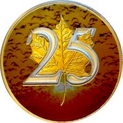 Canada 5 Dollars Maple Leaf - 25th Anniversary (Sunrise Birds Edition) 2013 BU 25 coin reverse Canada 5 Dollars Maple Leaf - 25th Anniversary (Sunrise Birds Edition) 2013 BU 25 coin reverse