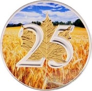 Canada 5 Dollars Maple Leaf - 25th Anniversary (Wheat Field Edition) 2013 BU CANADA 9999 25 9999 FINE SILVER 1 OZ ARGENT PUR coin reverse Canada 5 Dollars Maple Leaf - 25th Anniversary (Wheat Field Edition) 2013 BU CANADA 9999 25 9999 FINE SILVER 1 OZ ARGENT PUR coin reverse