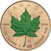 Canada 5 Dollars Maple Leaf Four Seasons - Summer 2016 BU CANADA 9999 9999 FINE SILVER 1 OZ ARGENT PUR coin reverse Canada 5 Dollars Maple Leaf Four Seasons - Summer 2016 BU CANADA 9999 9999 FINE SILVER 1 OZ ARGENT PUR coin reverse