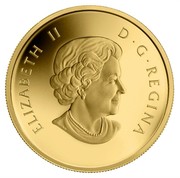 Canada 5 Dollars The Wolf 2013 Proof KM# 1454 ELIZABETH II D∙G∙REGINA coin obverse Canada 5 Dollars The Wolf 2013 Proof KM# 1454 ELIZABETH II D∙G∙REGINA coin obverse