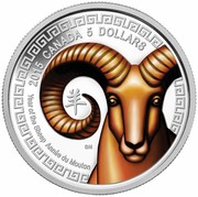Canada 5 Dollars Year of the Sheep 2015 Proof KM# 1812 2015 CANADA 5 DOLLARS YEAR OF THE SHEEP ANNEEDU MOUTON coin reverse Canada 5 Dollars Year of the Sheep 2015 Proof KM# 1812 2015 CANADA 5 DOLLARS YEAR OF THE SHEEP ANNEEDU MOUTON coin reverse
