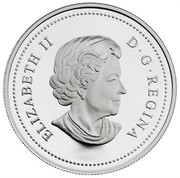 Canada $5 Saskatchewan Centennial 2005 Proof KM# 555 ELIZABETH II D∙G∙REGINA coin obverse Canada $5 Saskatchewan Centennial 2005 Proof KM# 555 ELIZABETH II D∙G∙REGINA coin obverse